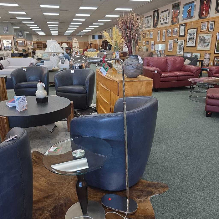 SILVER FLOOR LAMP AT