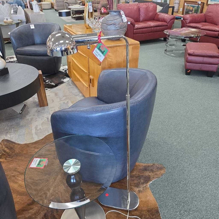 SILVER FLOOR LAMP AT