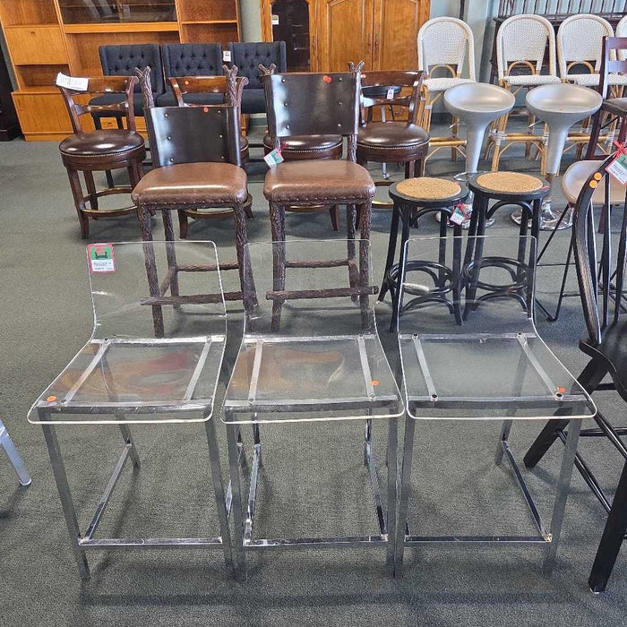SET OF 3 STOOLS BKS