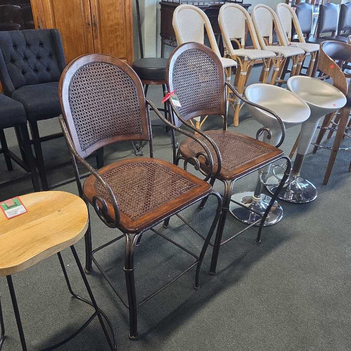SET OF 2 CANEBACK STOOLS BBM