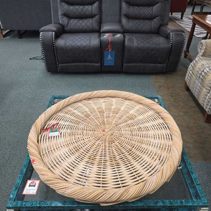 WICKER TRAY DECOR LS