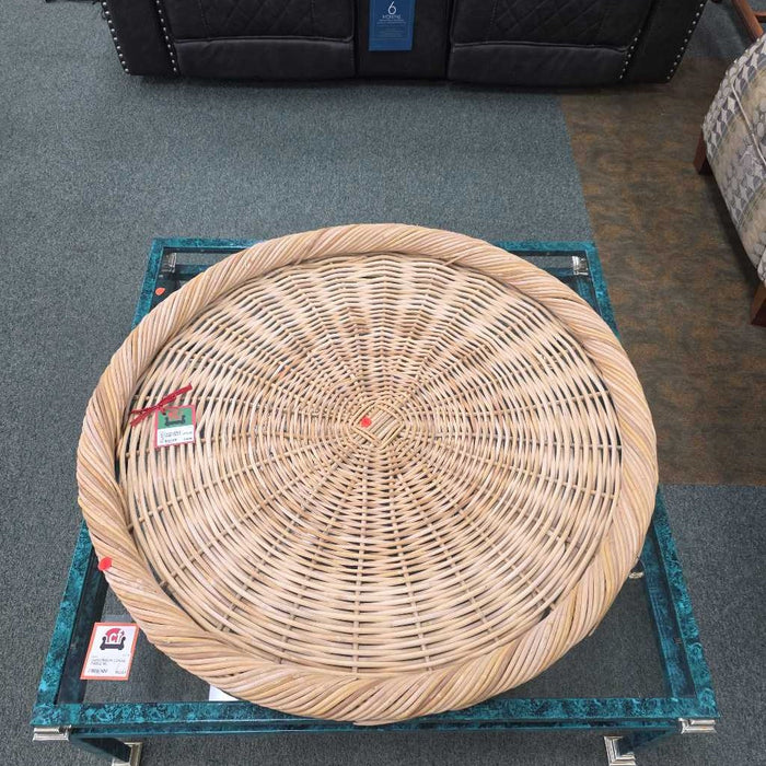 WICKER TRAY DECOR LS