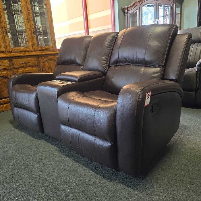RECLINING LOVESEAT 9735BRW-2