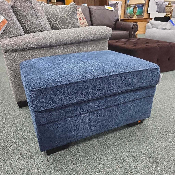 BLUE STORAGE OTTOMAN BAH
