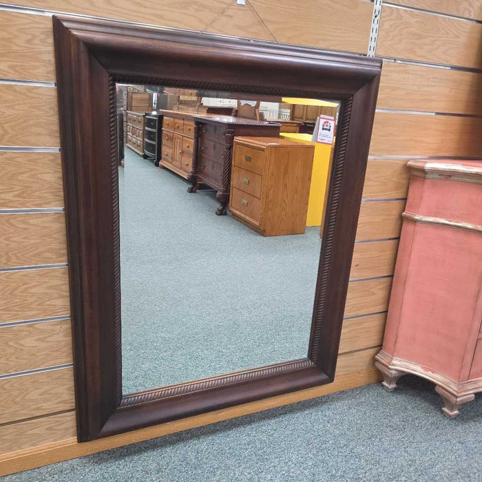 DARK WOOD MIRROR BAH