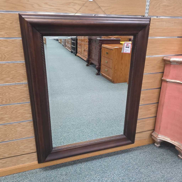 DARK WOOD MIRROR BAH