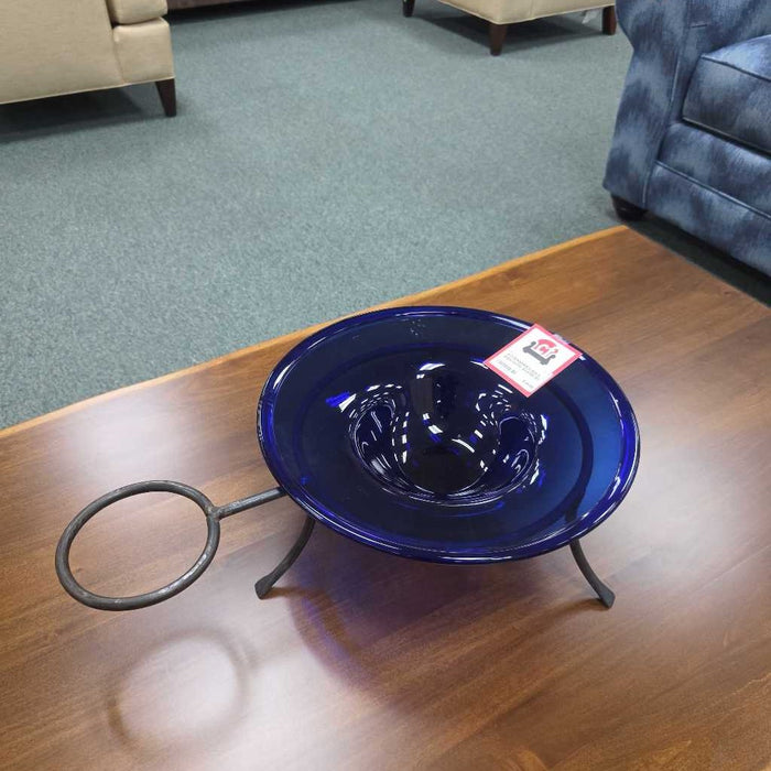 BULE DISH WITH STAND BT