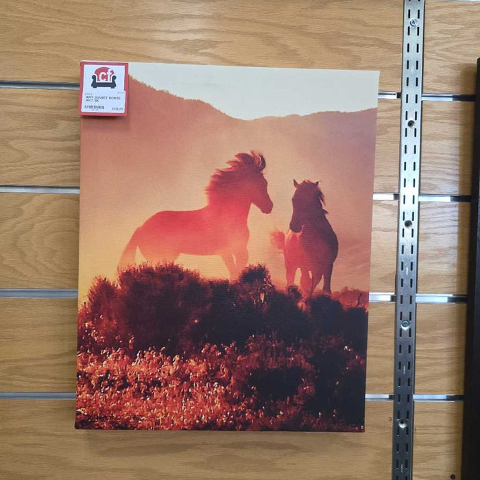 SUNSET HORSE ART SK