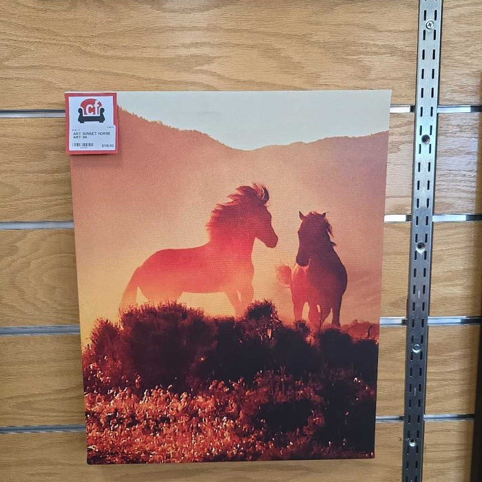 SUNSET HORSE ART SK