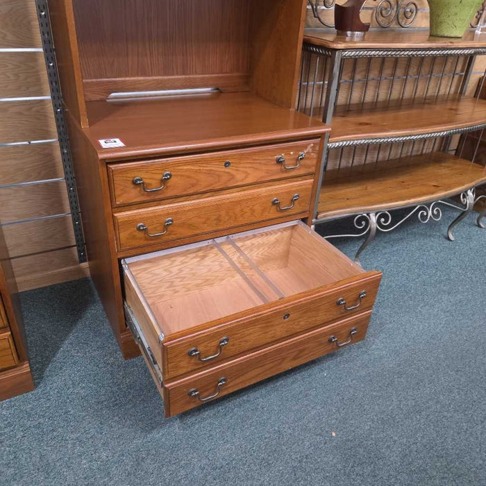 FILE CABINET WITH HUTCH BAH