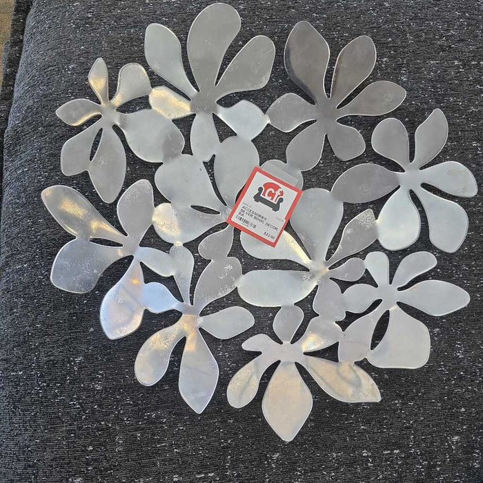 SILVER BOWL DECOR BA