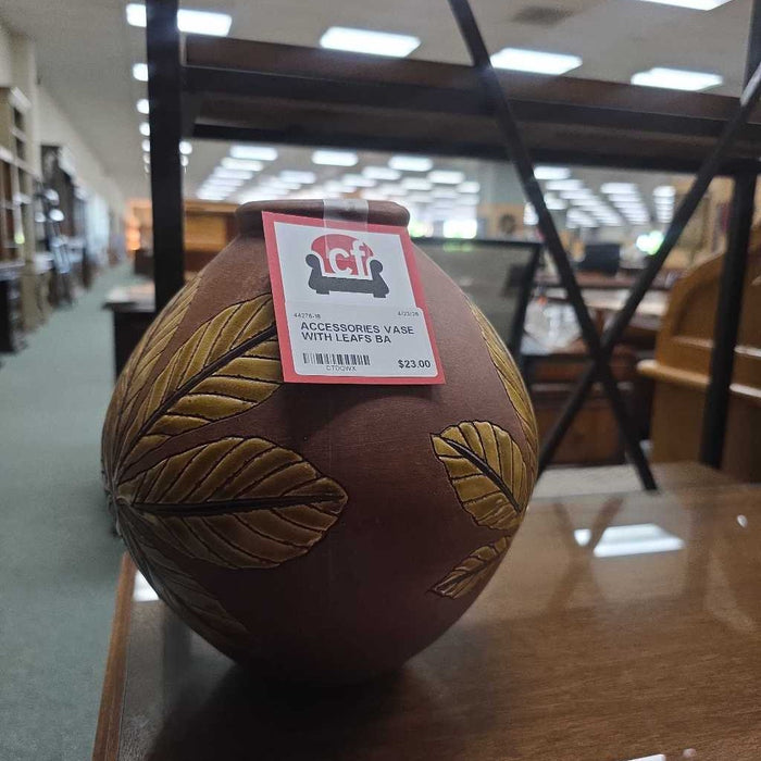 VASE WITH LEAFS BA