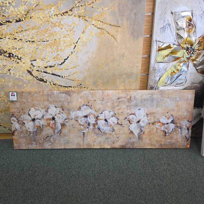 HORIZONTAL FLOWER CANVAS LS
