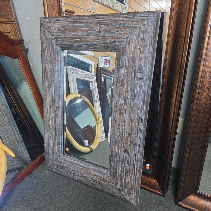 UTTERMOST TEAL BROWN MIRROR BBM