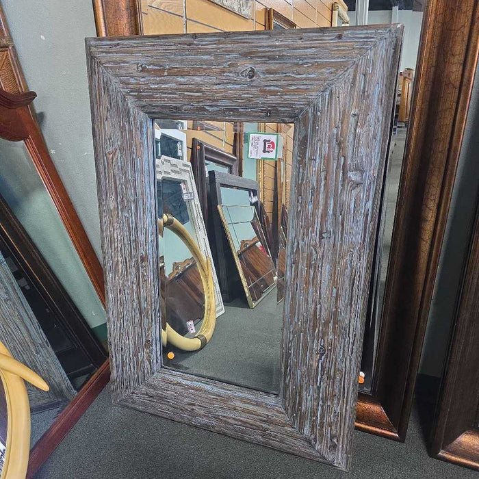 UTTERMOST TEAL BROWN MIRROR BBM