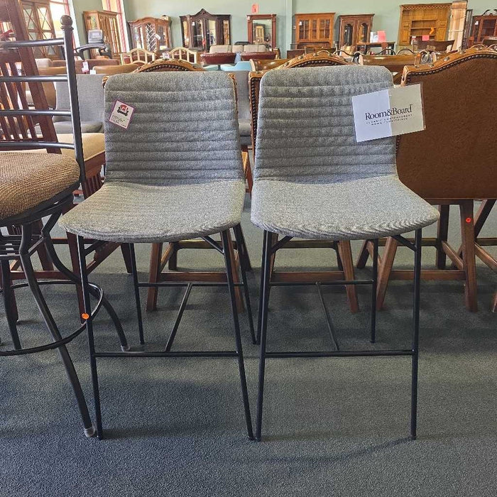 SET OF 2 ROOM & BOARD STOOLS BTK