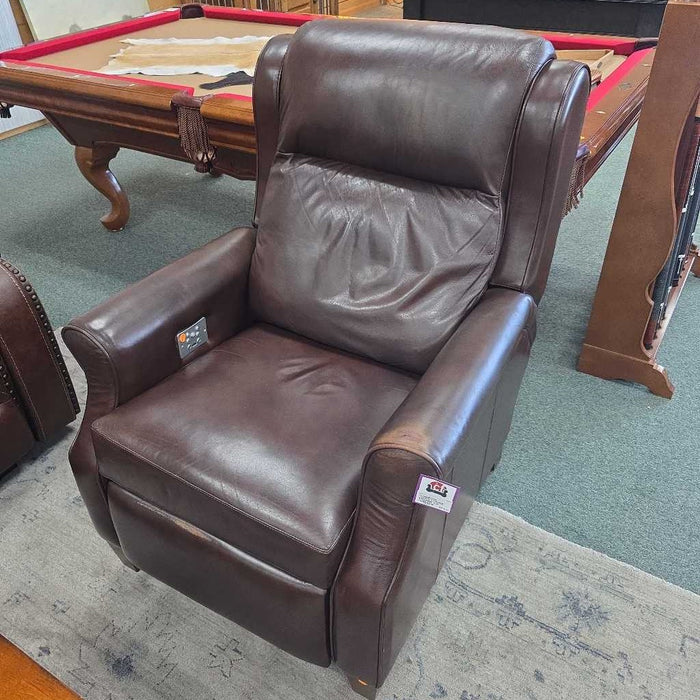 LEATHER POWER RECLINER ALK