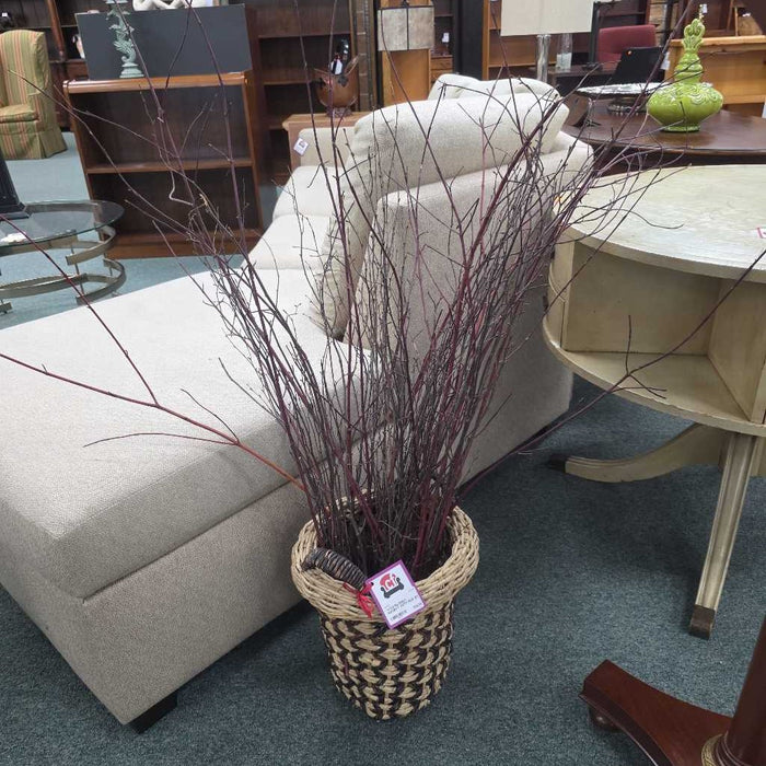 BASKET WITH SILK BT