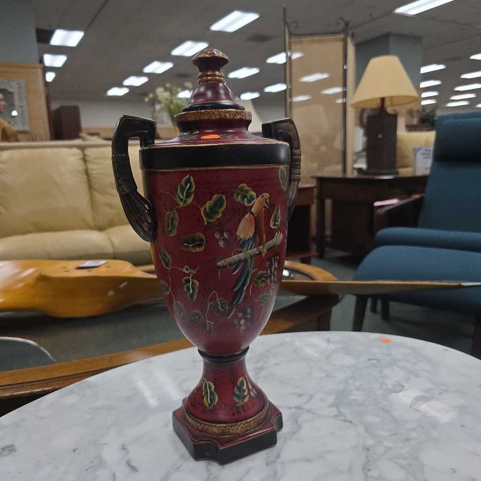 RED FLORAL VASE BT