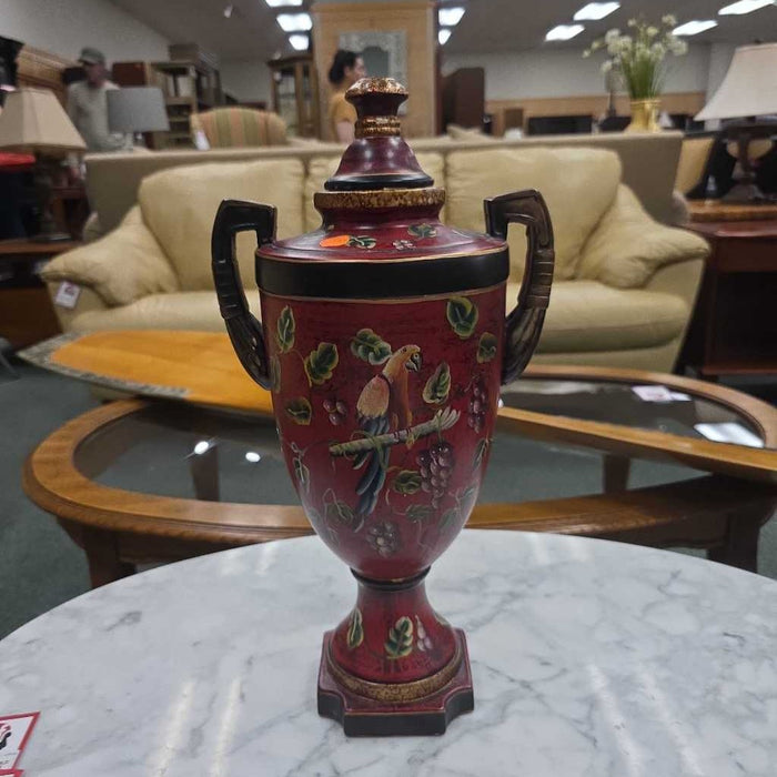 RED FLORAL VASE BT
