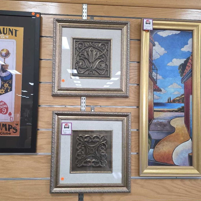 SET OF 2 WALL ART AT