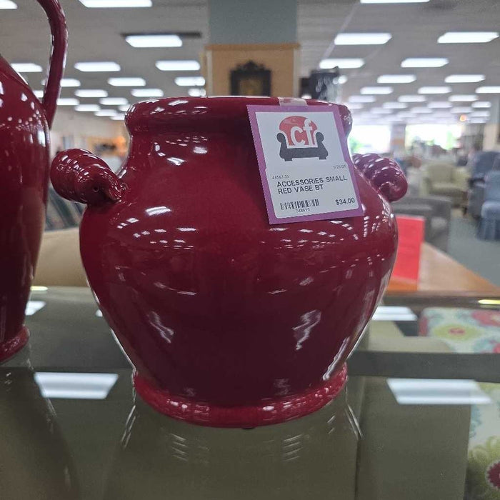 SMALL RED VASE BT