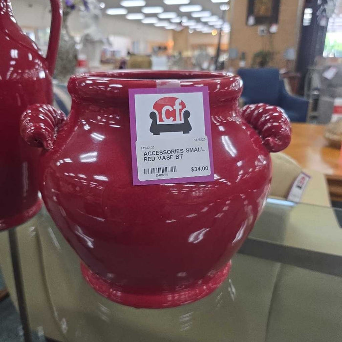 SMALL RED VASE BT