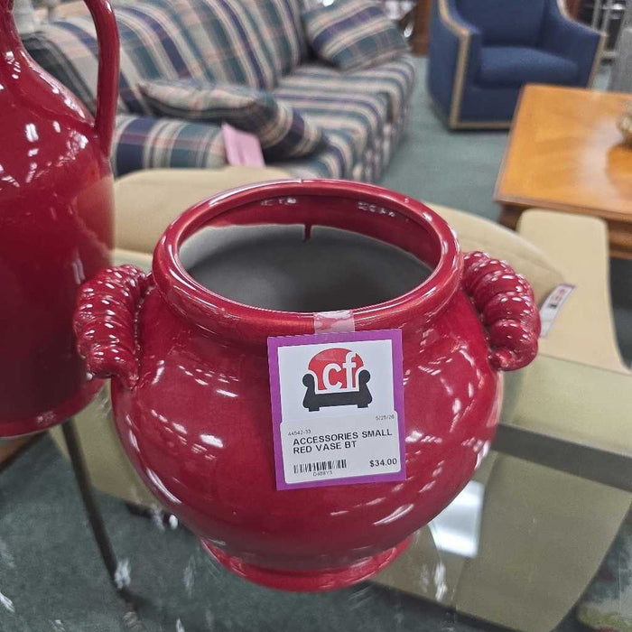 SMALL RED VASE BT