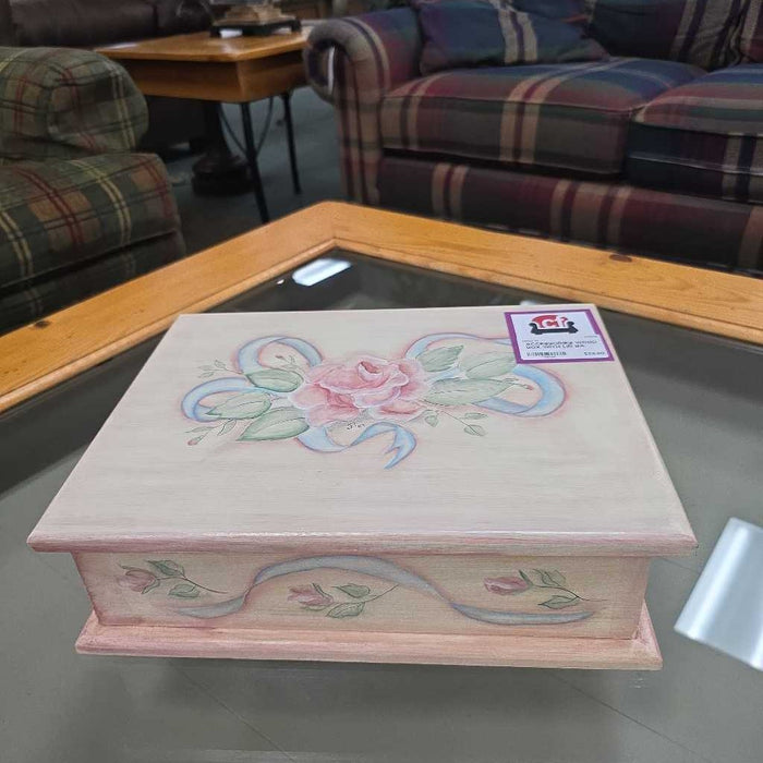 WOOD BOX WITH LID BA