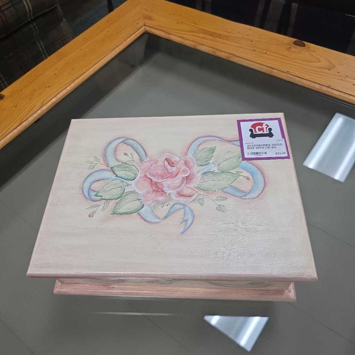 WOOD BOX WITH LID BA