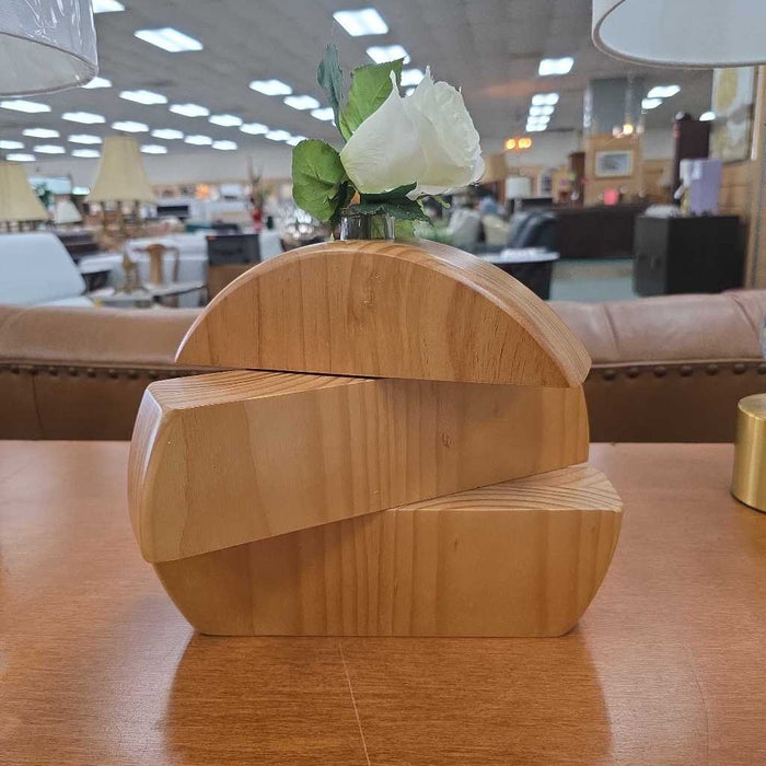WOOD VASE LS