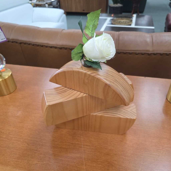 WOOD VASE LS