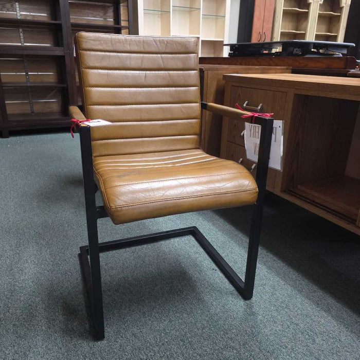 POTTERY BARN SABRINA LEATHER DESK CHAIR BAH