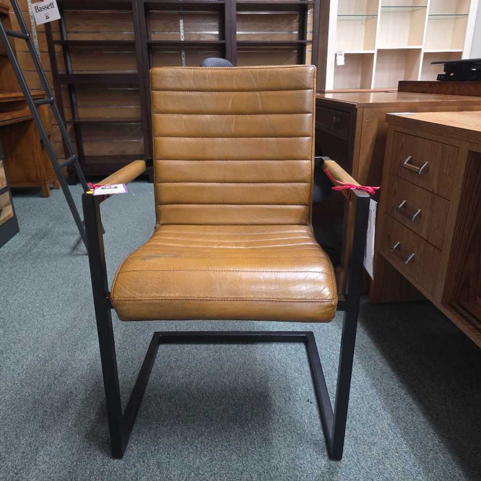 POTTERY BARN SABRINA LEATHER DESK CHAIR BAH