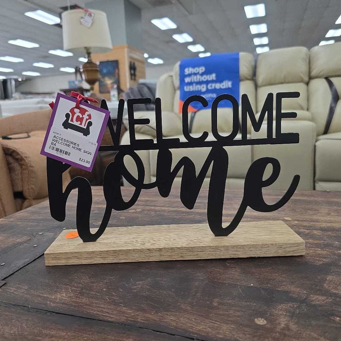 WELCOME HOME SIGN BA