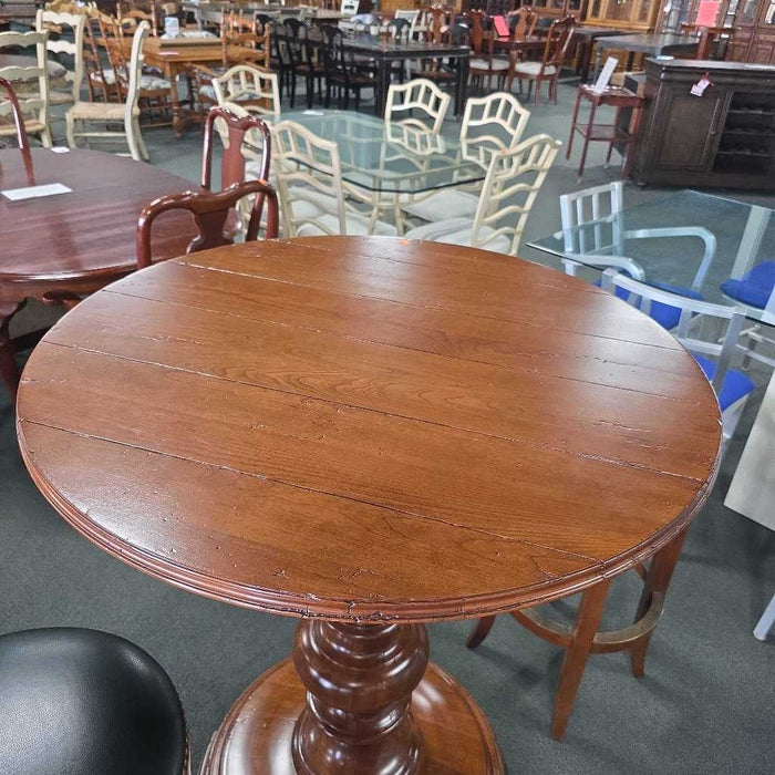 STICKLEY PUB TABLE WITH 2 STOOLS BBMH