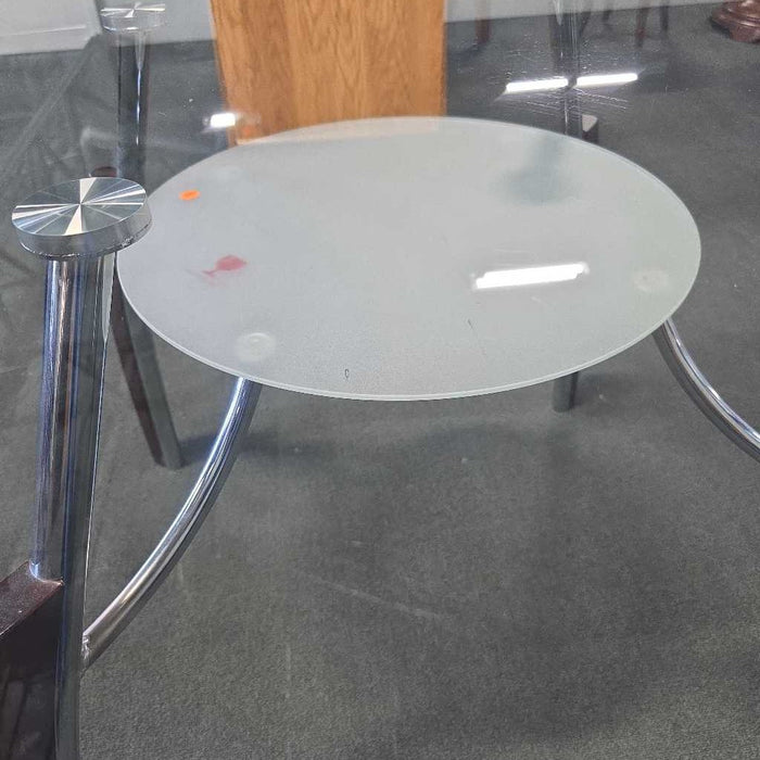 ROUND GLASS TABLE BAH
