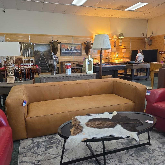 ARTICLE CIGAR SOFA RAWHIDE TAN