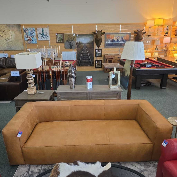 ARTICLE CIGAR SOFA RAWHIDE TAN