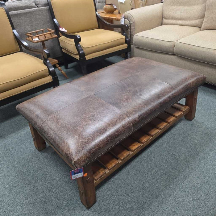 LEATHER OTTOMAN BAH