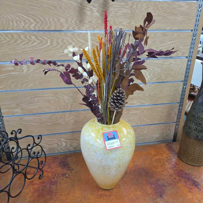 VASE WITH SILK LS