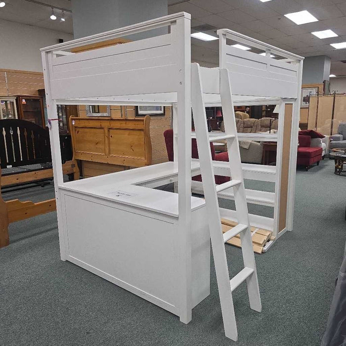 POTTERY BARN SLEEP AND STUDY LOFT BED BBMH
