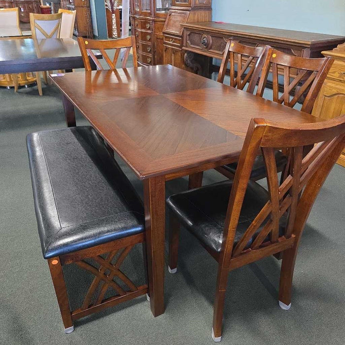 TABLE 4 CHAIRS 1 BENCH ALK