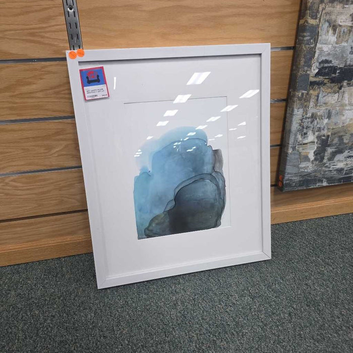 WHITE FRAME ABSTRACT ART