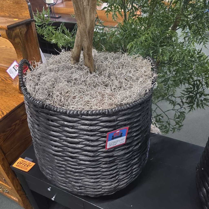 LARGE SILK TREE IN BLACK BASKET TM