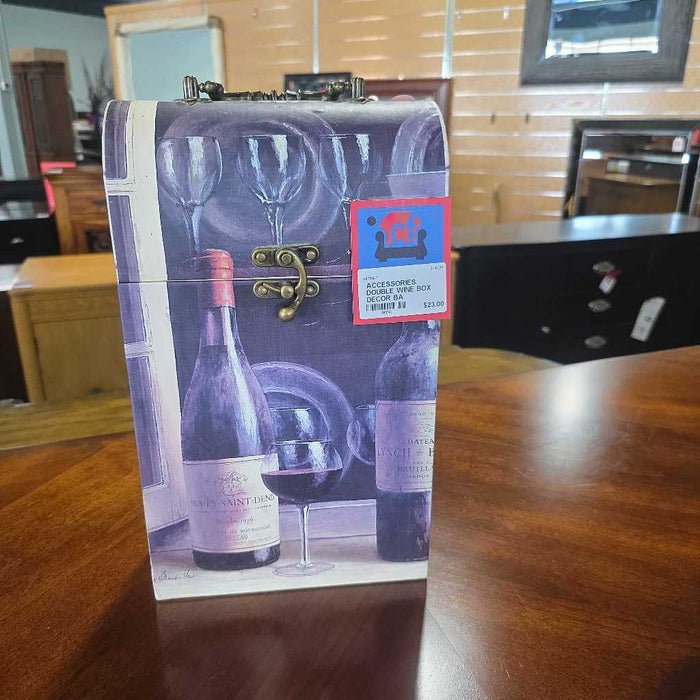 DOUBLE WINE BOX DECOR BA