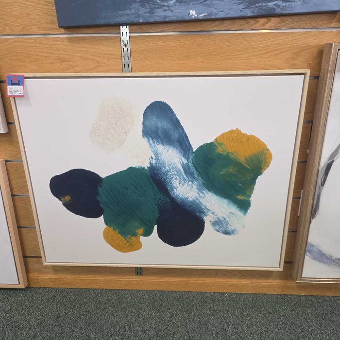 BLUE/YELLOW/GREEN SMEAR CANVAS KL