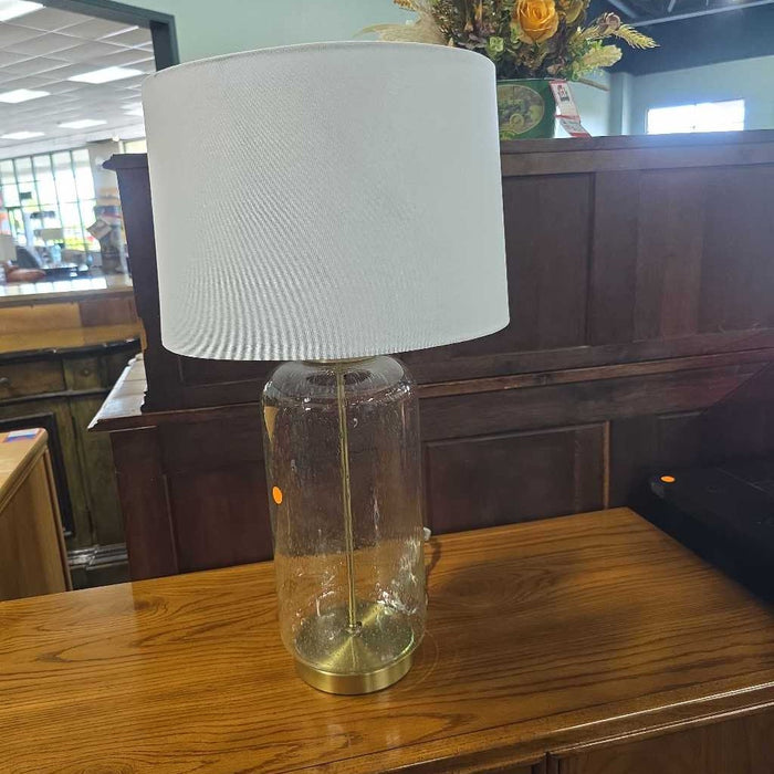 GLASS GOLD BAND LAMP AT