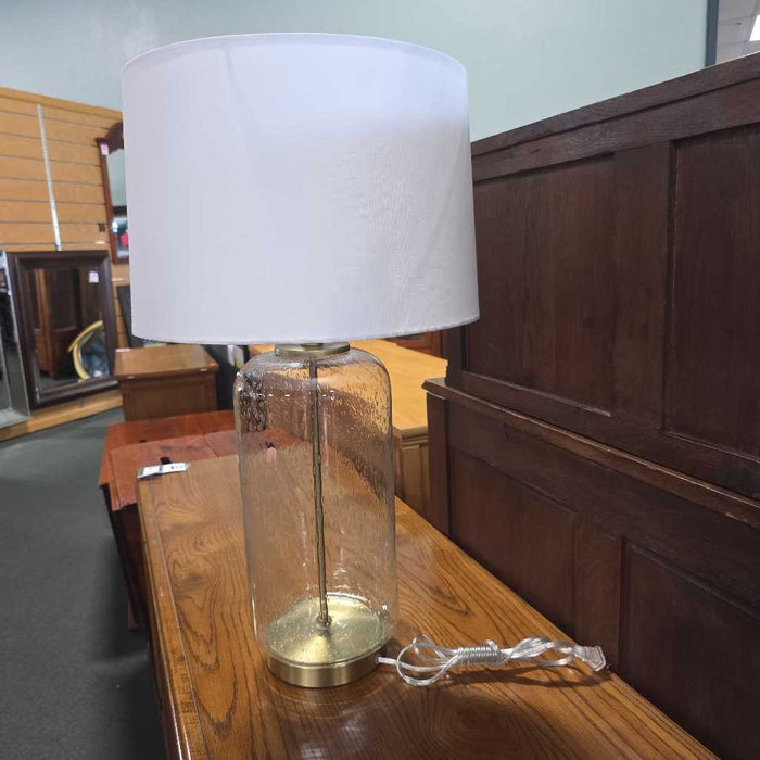 GLASS GOLD BAND LAMP AT