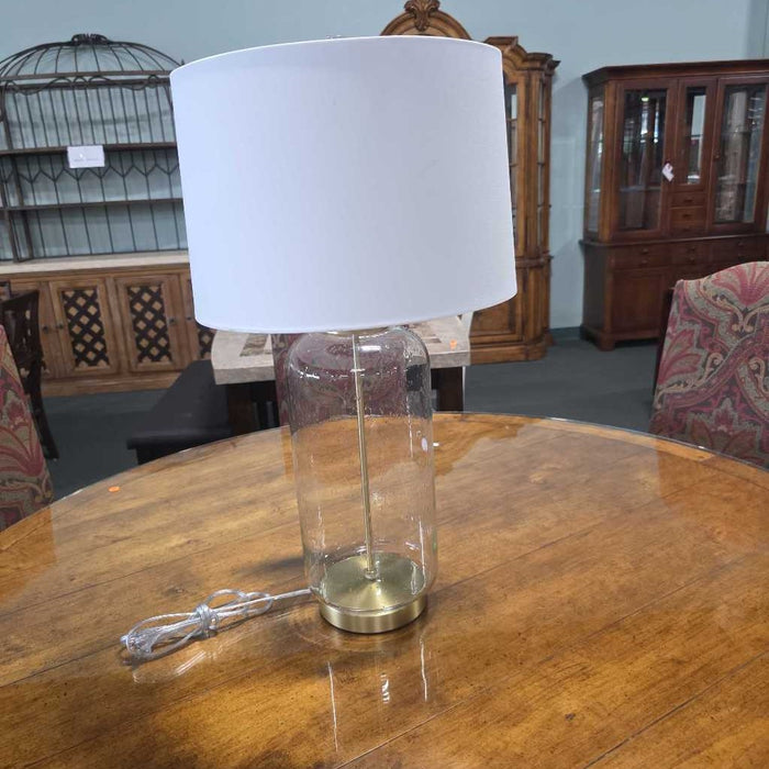 GLASS GOLD BAND LAMP AT